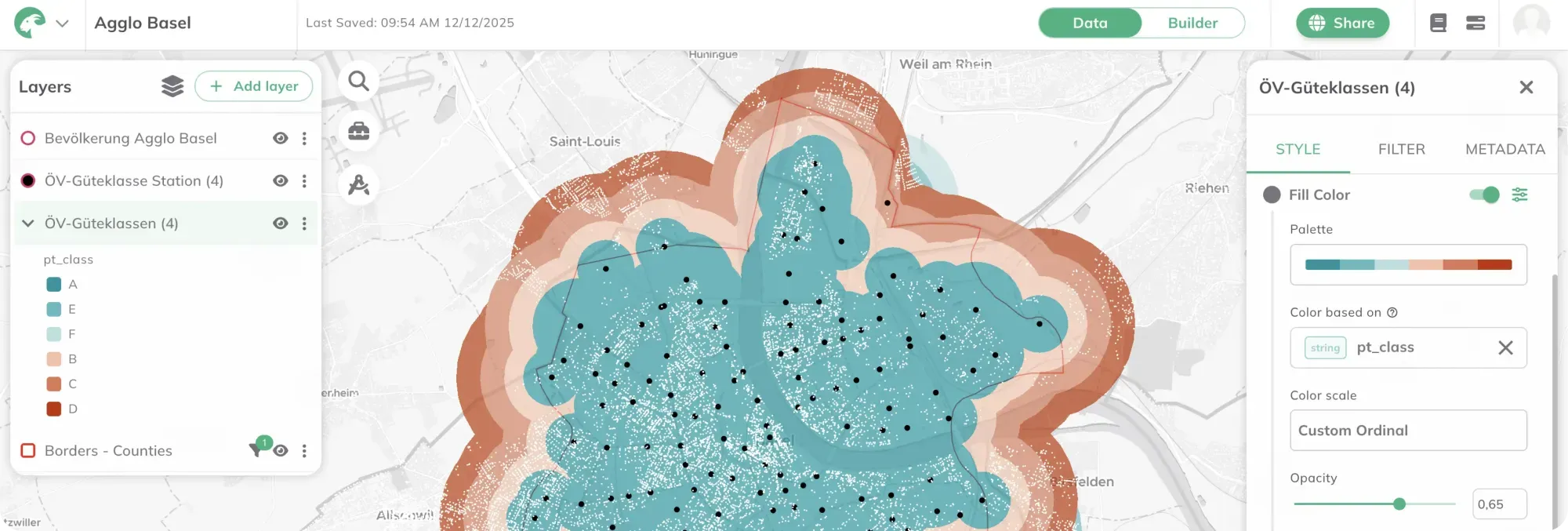 Länderübergreifende Analysen mit dem WebGIS GOAT bei der Agglo Basel