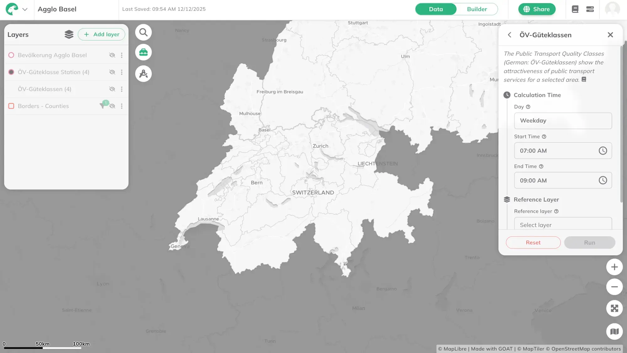 Länderübergreifende Analysen mit dem WebGIS GOAT bei der Agglo Basel