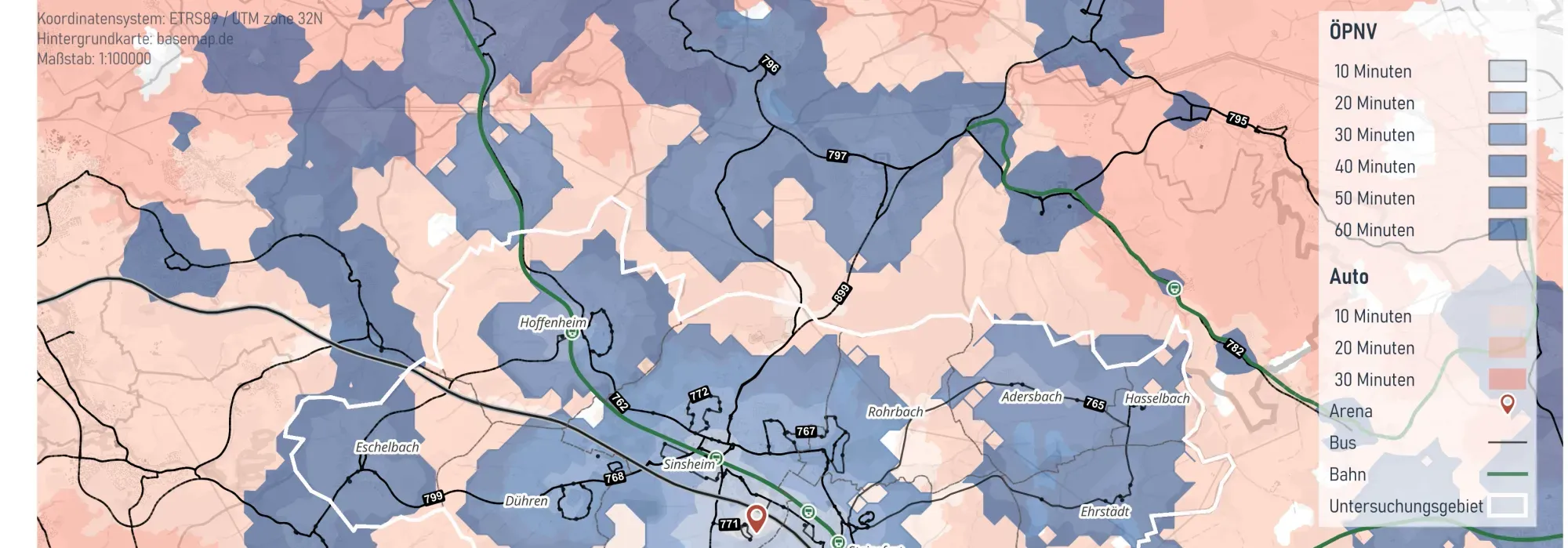 Integrierte Mobilitätsanalyse für die Stadt Sinsheim