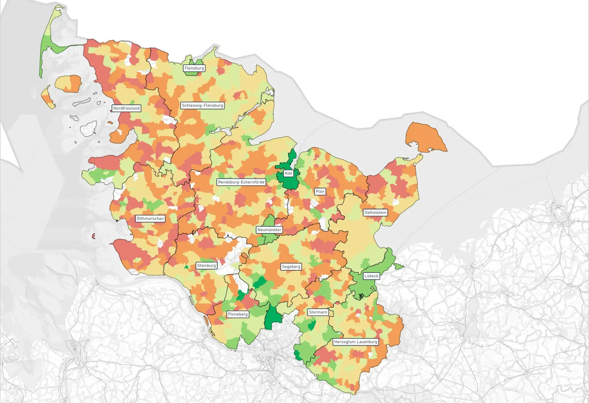 Berechnung der ÖV-Güte 2025 Schleswig-Holstein