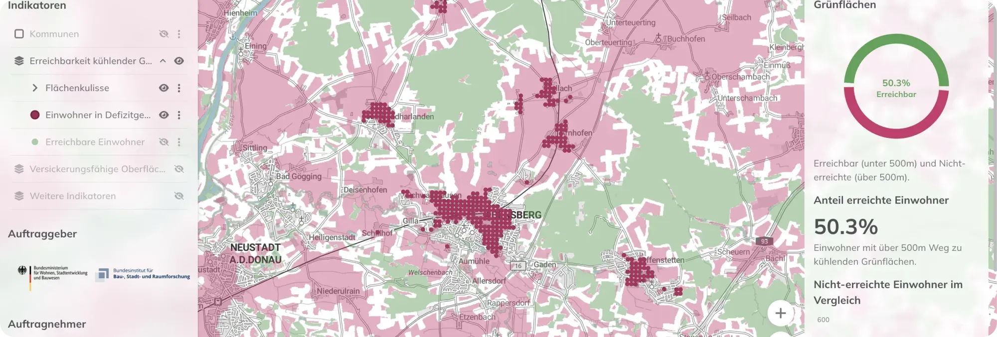 Stadtklimadashboard – Praxistest von Indikatoren zur Stadtklimaanpassung